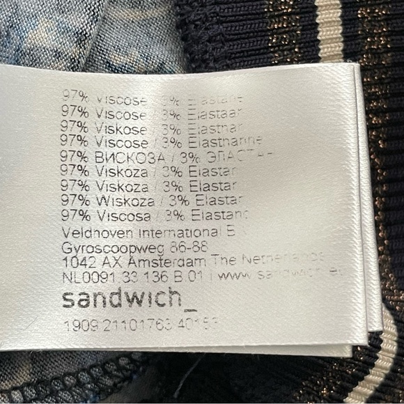 SANDWICH Paisley Long Sleeve Top - Picture 5 of 7